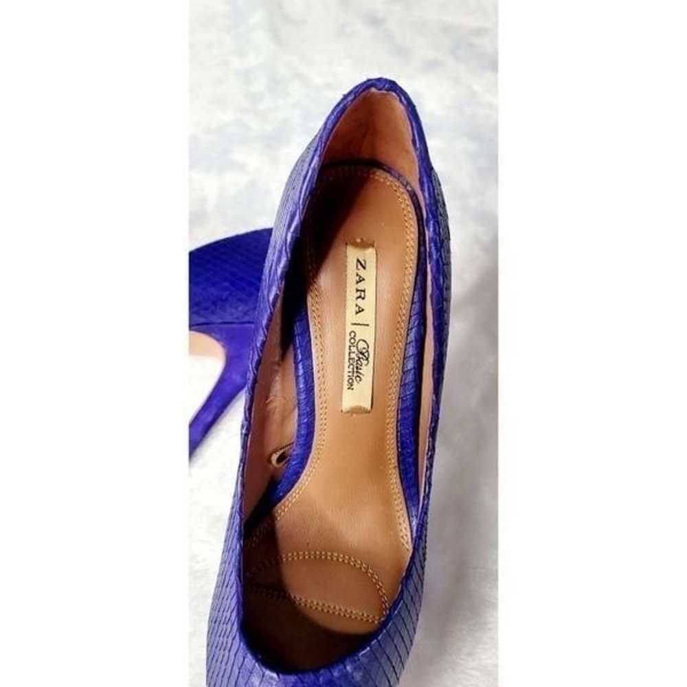 Zara Basic Collection Blue Open Toe Heel - image 7