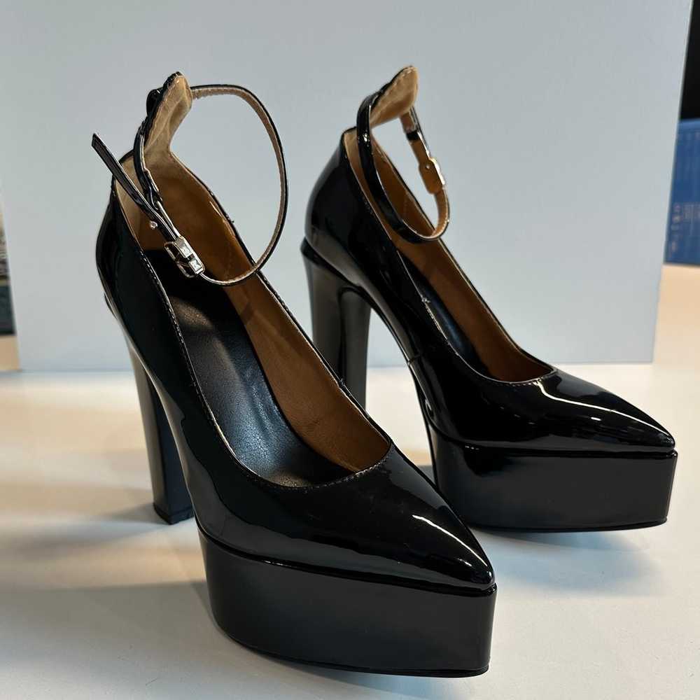 Black Platform Heels with Ankle Strap - image 1