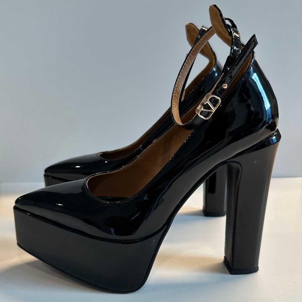 Black Platform Heels with Ankle Strap - image 9