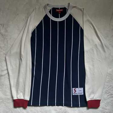 Supreme Supreme Stripe Raglan L/S Top - image 1