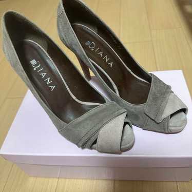 Diana Suede Diana Open-Toe Pumps High Heels