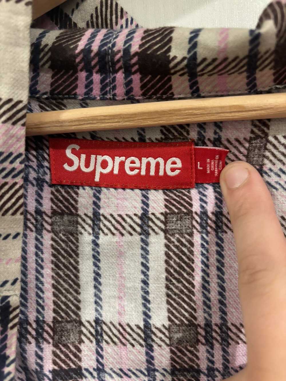 Supreme Supreme Hooded Flannel Shirt - image 2