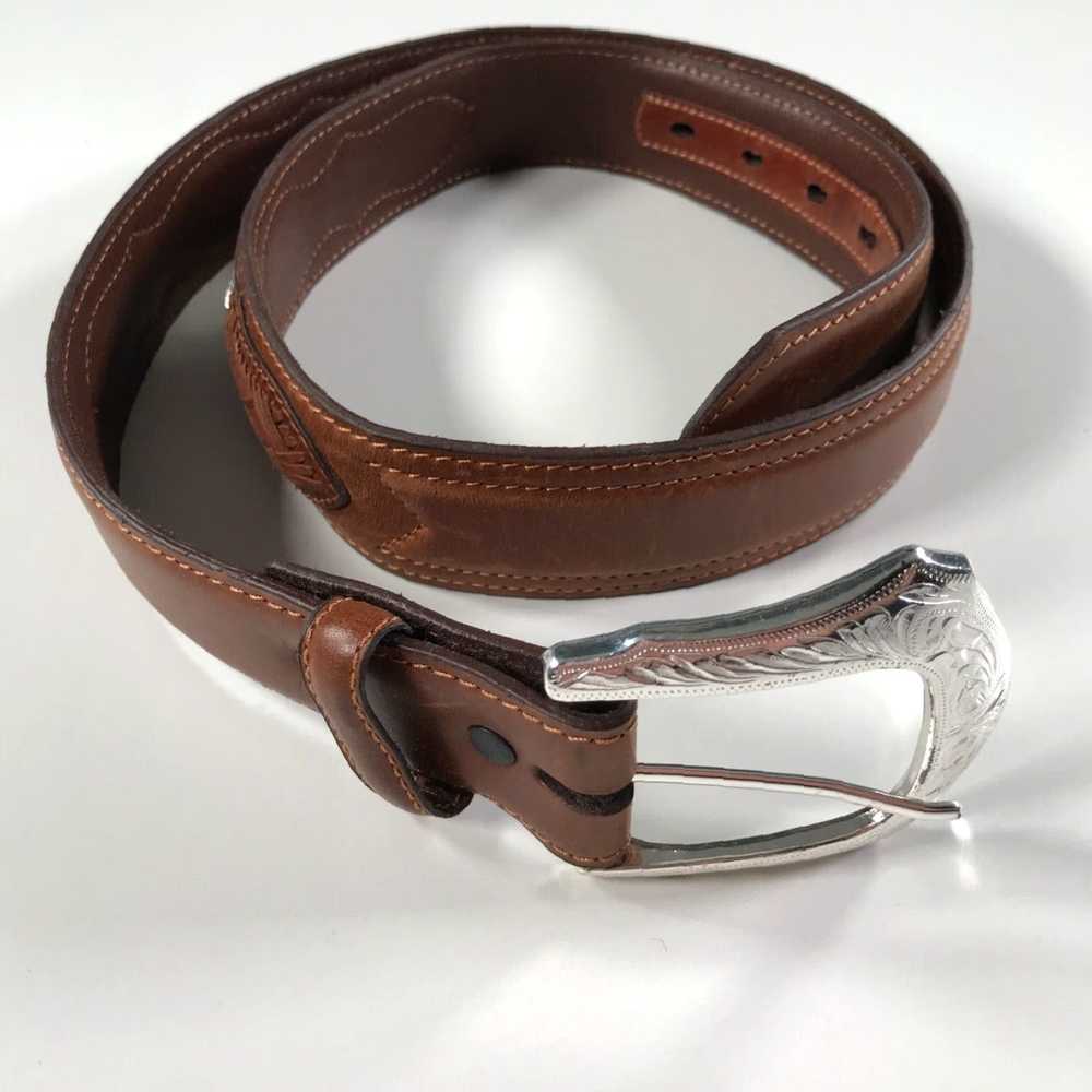 Vintage Genuine Leather Western Style Cowboy Rode… - image 1