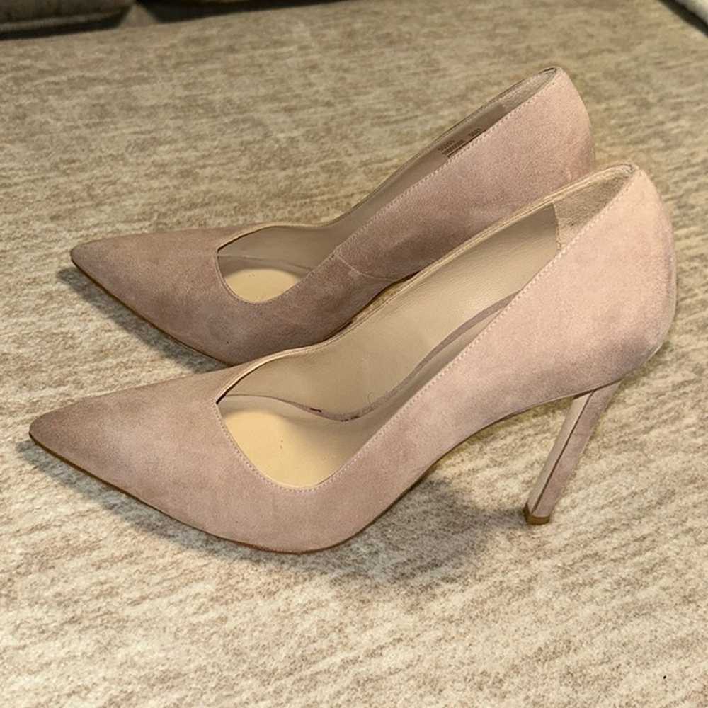 Stuart Weitzman Sz 7 designer suede 4 in high hee… - image 2