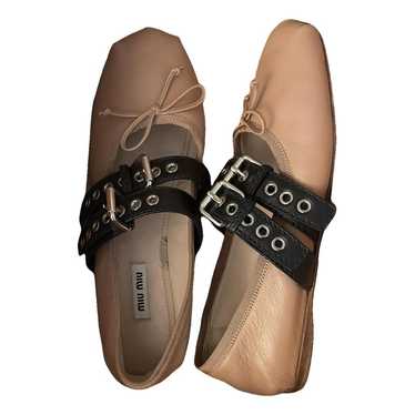 Miu Miu Leather flats