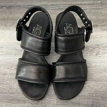 NEW AGL Black Puffy Tabby Attilio Strappy Sandal … - image 1