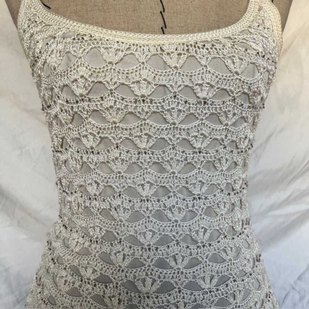 Adorable knit top with beaded detail - image 2