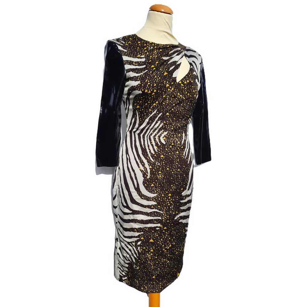 Versace Silk mid-length dress - image 10