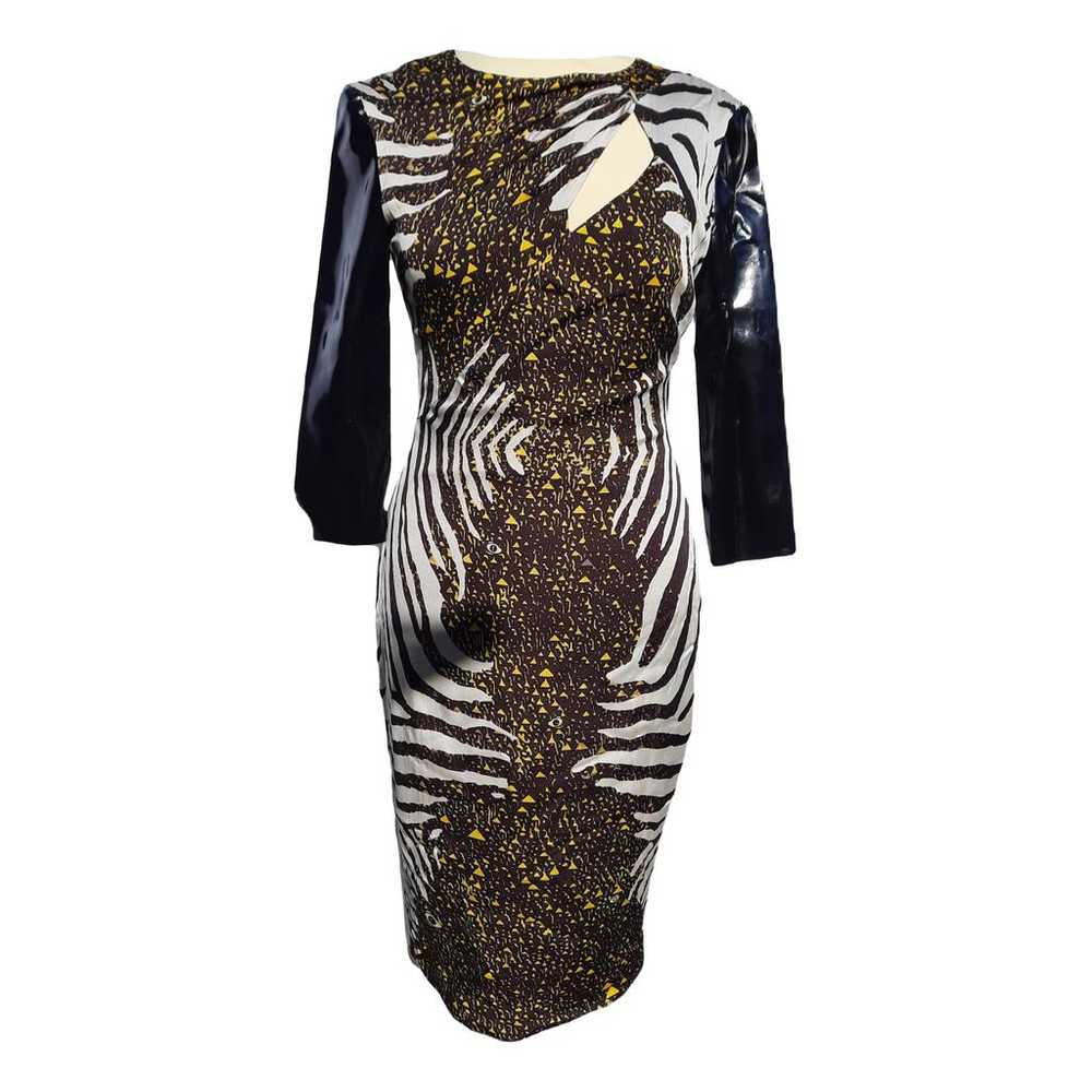 Versace Silk mid-length dress - image 1