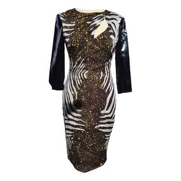 Versace Silk mid-length dress - image 1