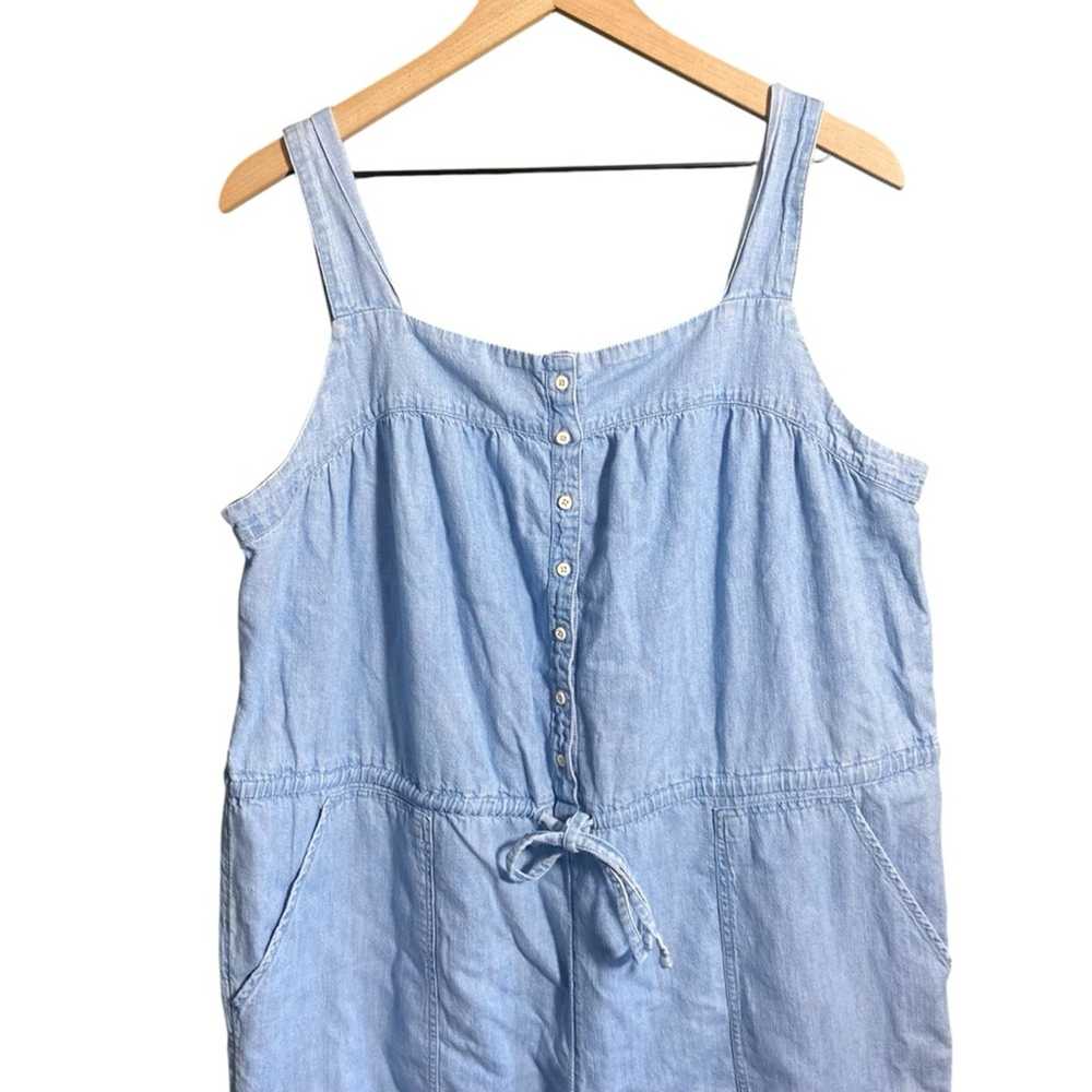 Old Navy Jumpsuit Size XL Denim 100% Cotton - image 2