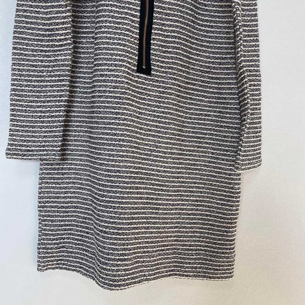 Banana Republic Knit Dress 【4】 Black × White Stri… - image 11