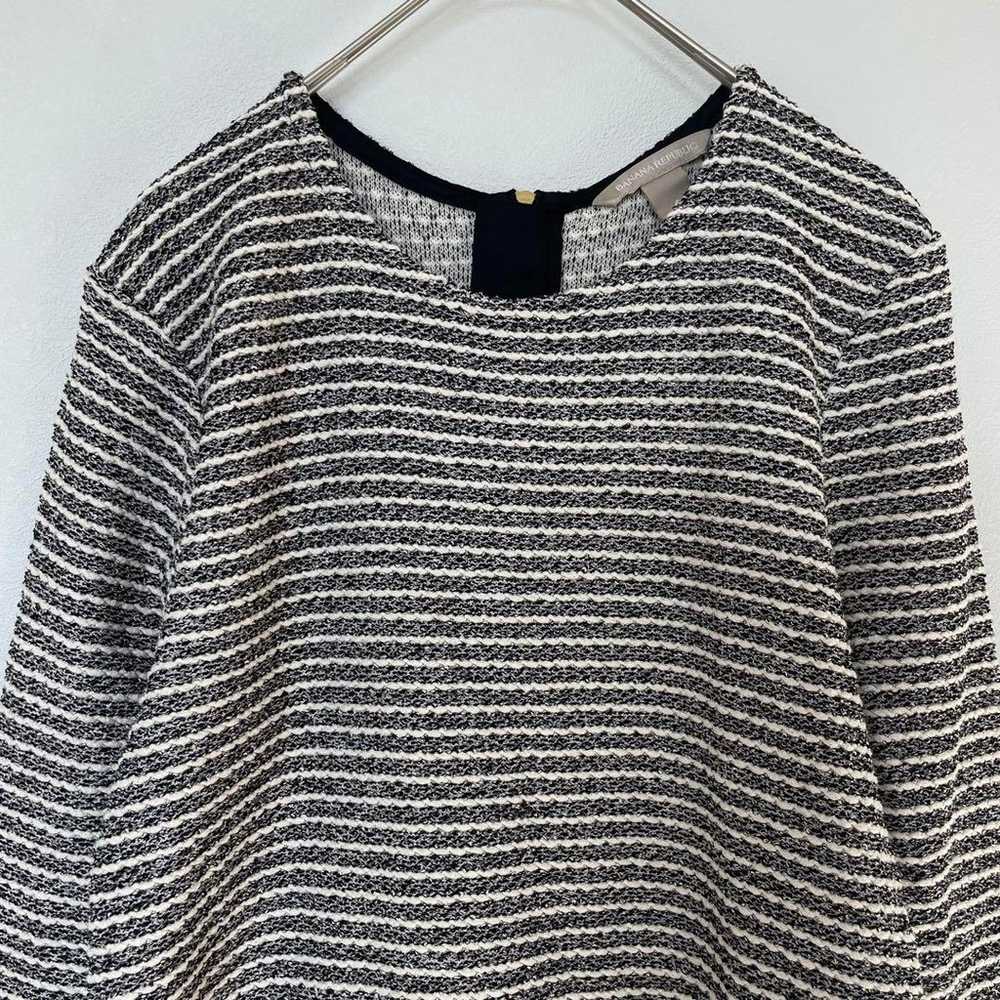 Banana Republic Knit Dress 【4】 Black × White Stri… - image 3