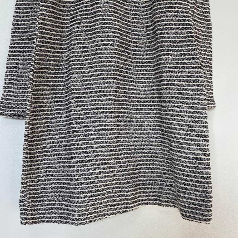 Banana Republic Knit Dress 【4】 Black × White Stri… - image 4