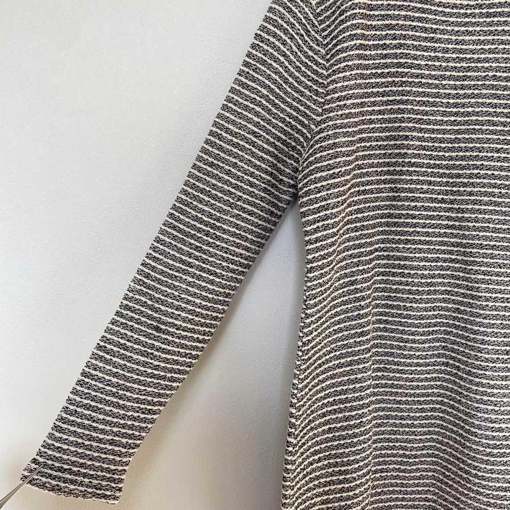 Banana Republic Knit Dress 【4】 Black × White Stri… - image 6