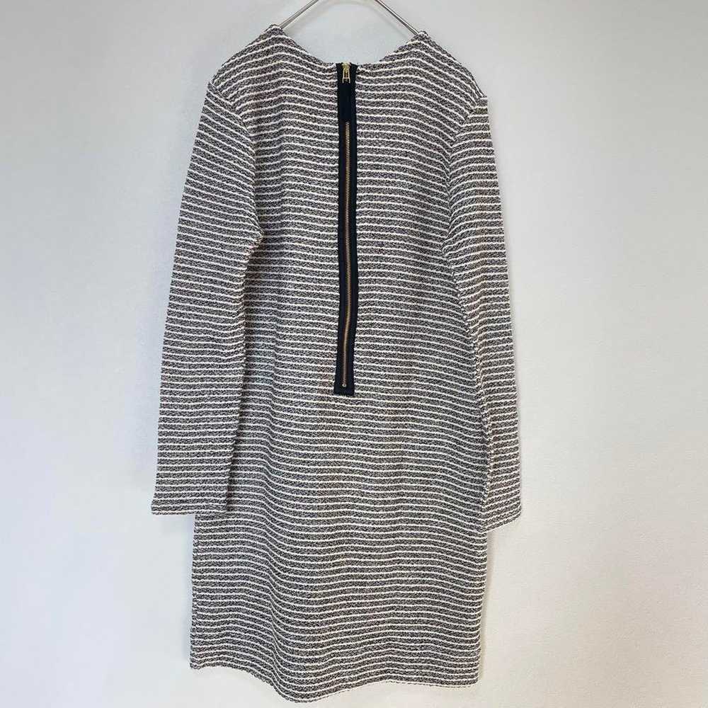 Banana Republic Knit Dress 【4】 Black × White Stri… - image 8