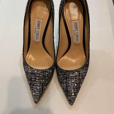 Jimmy Choo high heel pumps glitter