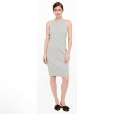 Club Monaco filina ribbed gray midi dress - image 1