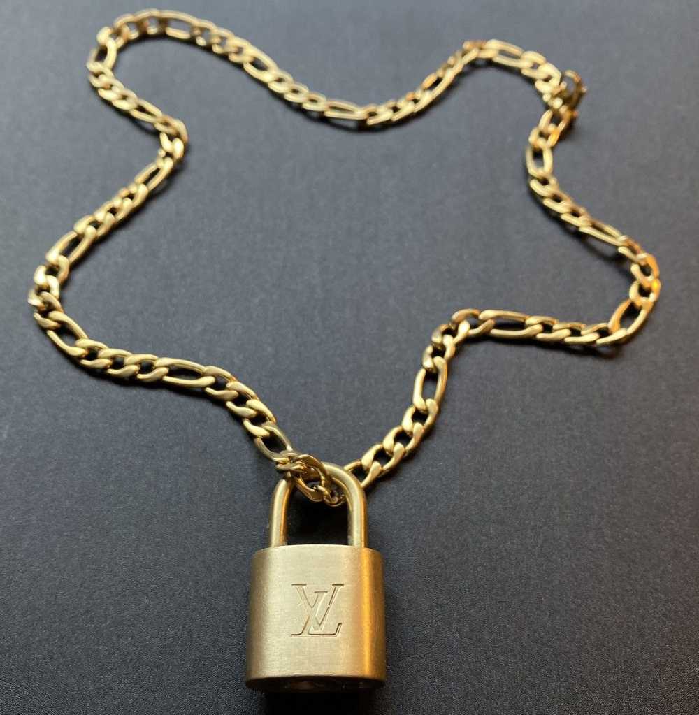 Louis Vuitton Louis Vuitton Lock & Gold Necklace - image 1