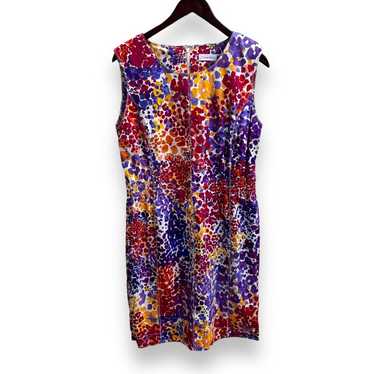 Calvin Klein Printed Colorful Career Dress Size 14