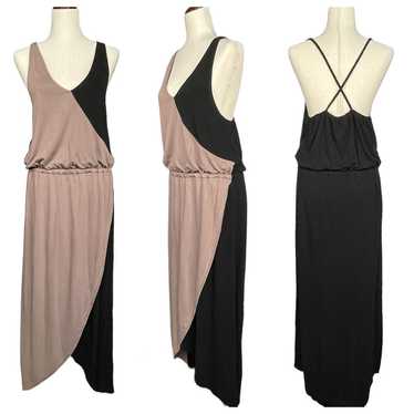 Mossimo Crossover Maxi Dress Women Size L Two Ton… - image 1