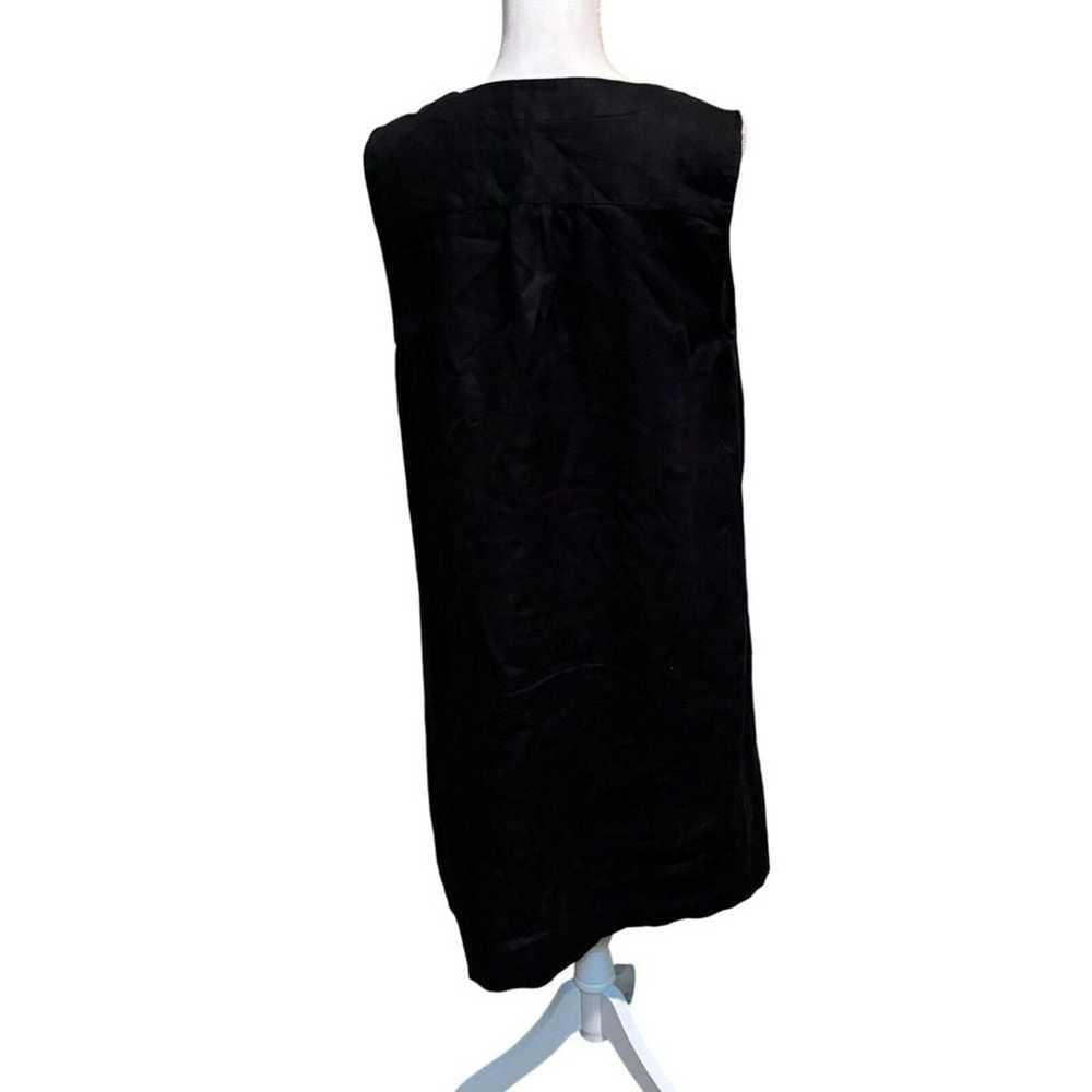 J. JILL Love Linen Sleeveless Black  100% Linen V… - image 2