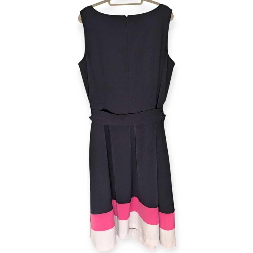 Jones New York Woman Navy Color Block Skater Dres… - image 3