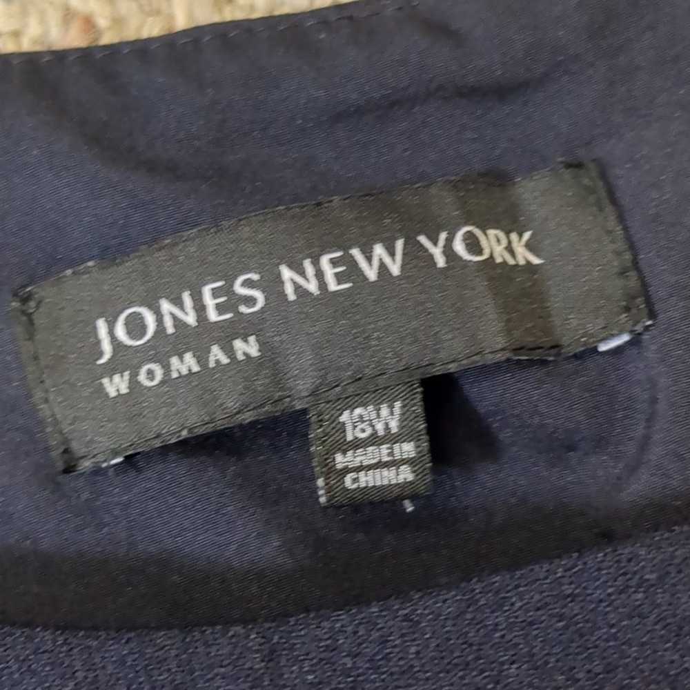 Jones New York Woman Navy Color Block Skater Dres… - image 9