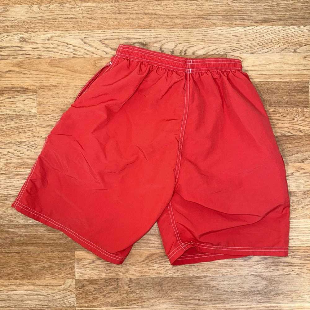 Vintage red life guard shorts - image 2