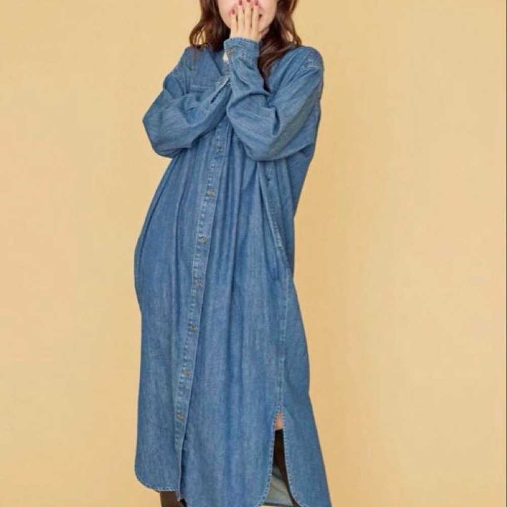 AMERICAN HOLIC Denim Shirt Dress - image 2