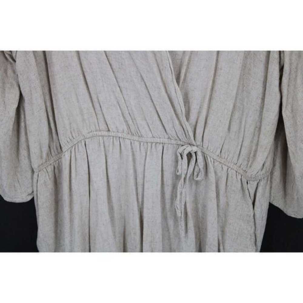 UMGEE+ WOMENS 2XL LINEN BLEND OATMEAL ROMPER CRIS… - image 3