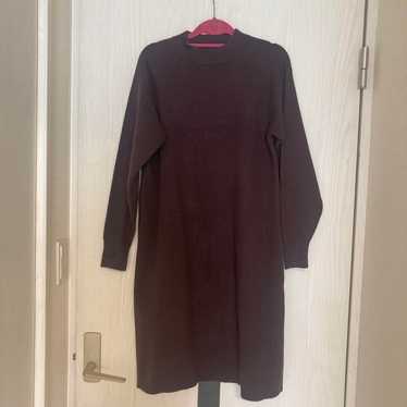 Uniqlo Knit Long Dress Long Sleeve