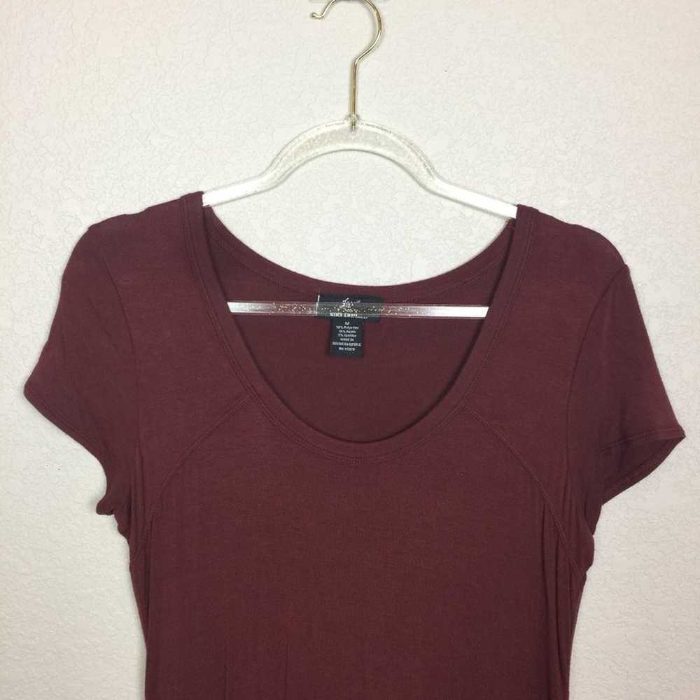 NINA LEONARD Maroon Midi Dress Size M - image 2