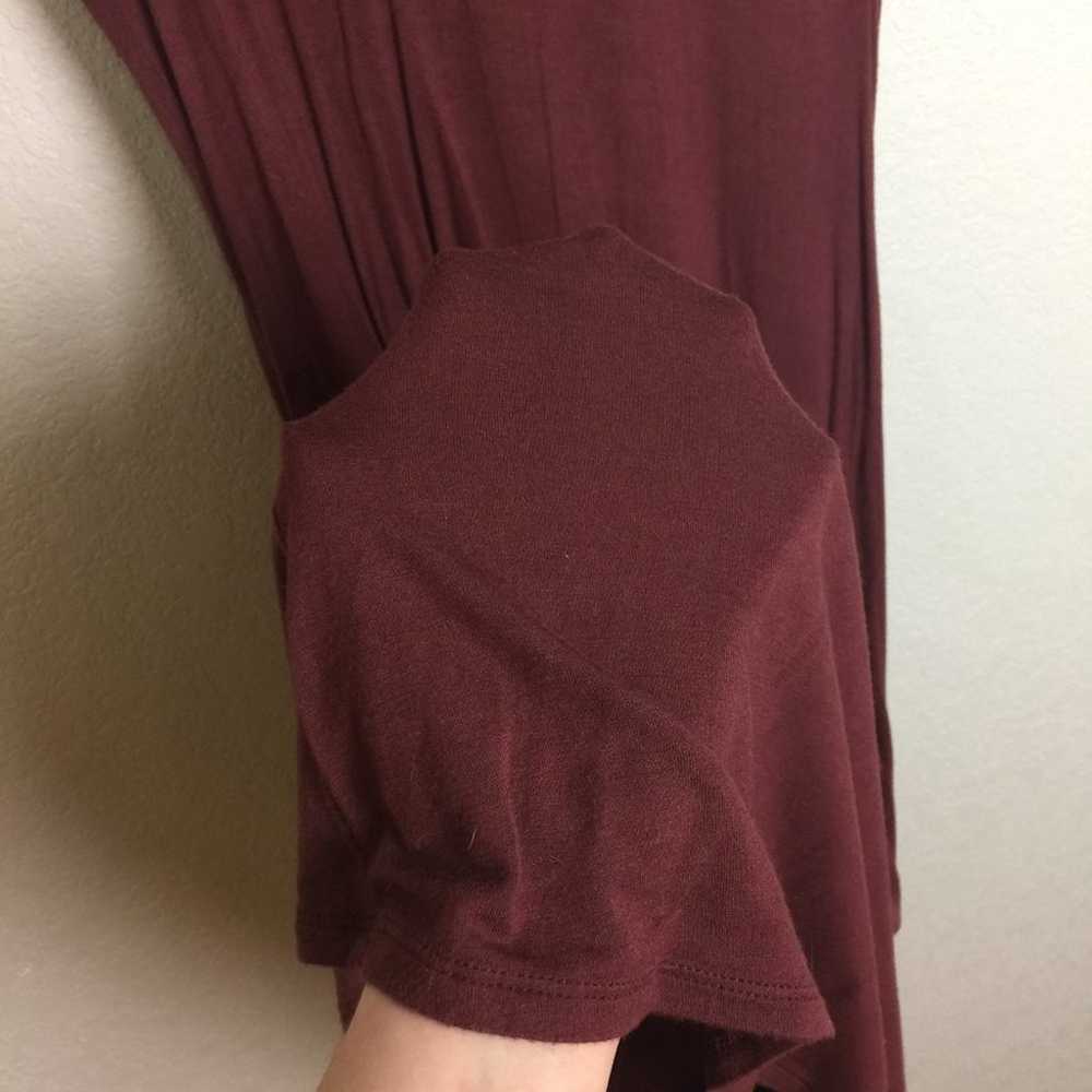 NINA LEONARD Maroon Midi Dress Size M - image 5