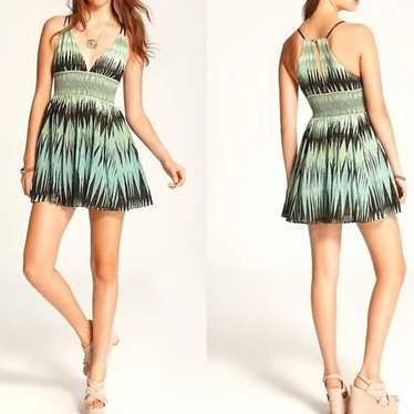 Free People Indian Summer Mini Dress Size L - image 1