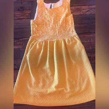 Anthropologie Maeve Yellow Lace Dress