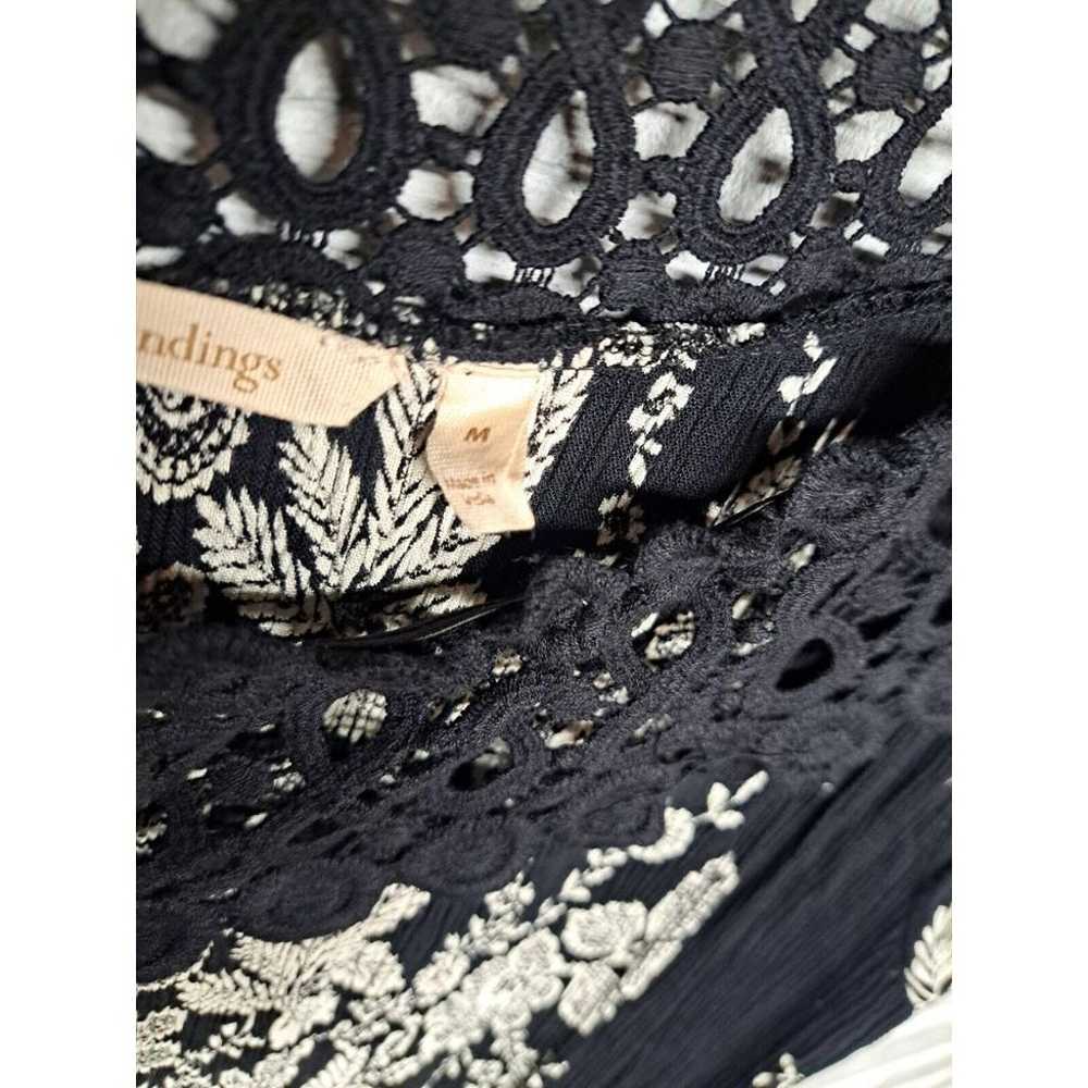 Soft Surroundings Dress Women Black White Paisley… - image 6