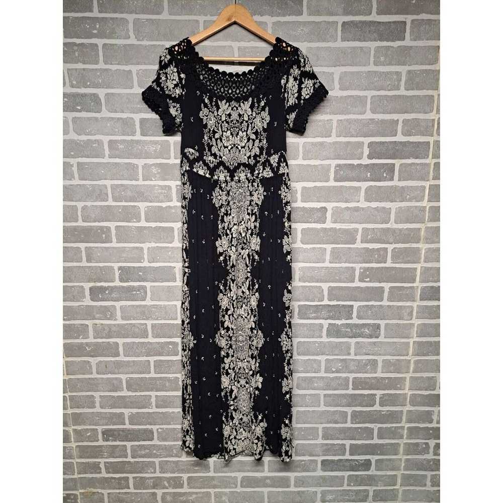 Soft Surroundings Dress Women Black White Paisley… - image 8