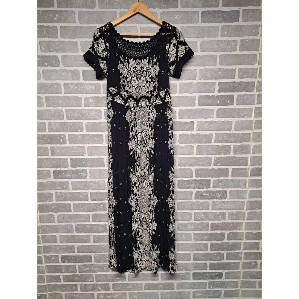 Soft Surroundings Dress Women Black White Paisley… - image 9