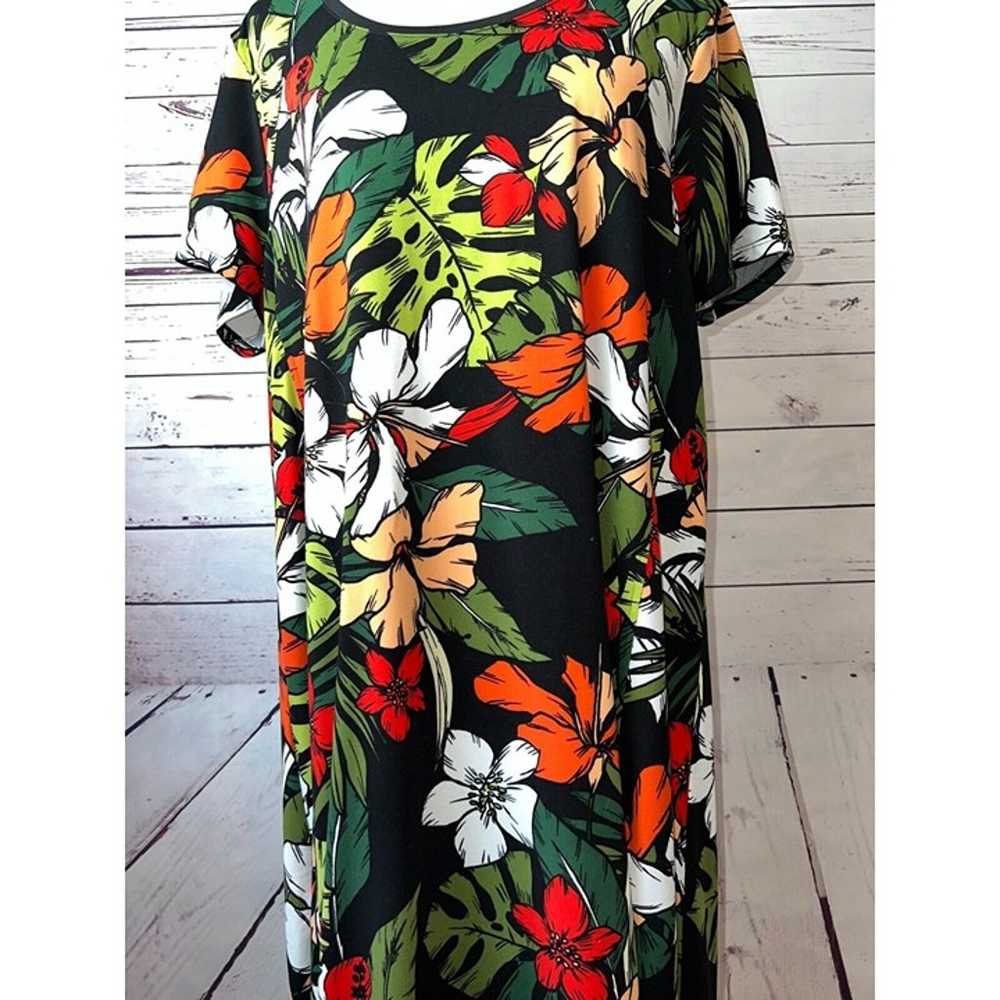 Cuddl Duds Maxi Dress XL Extra Large Floral Hawai… - image 12