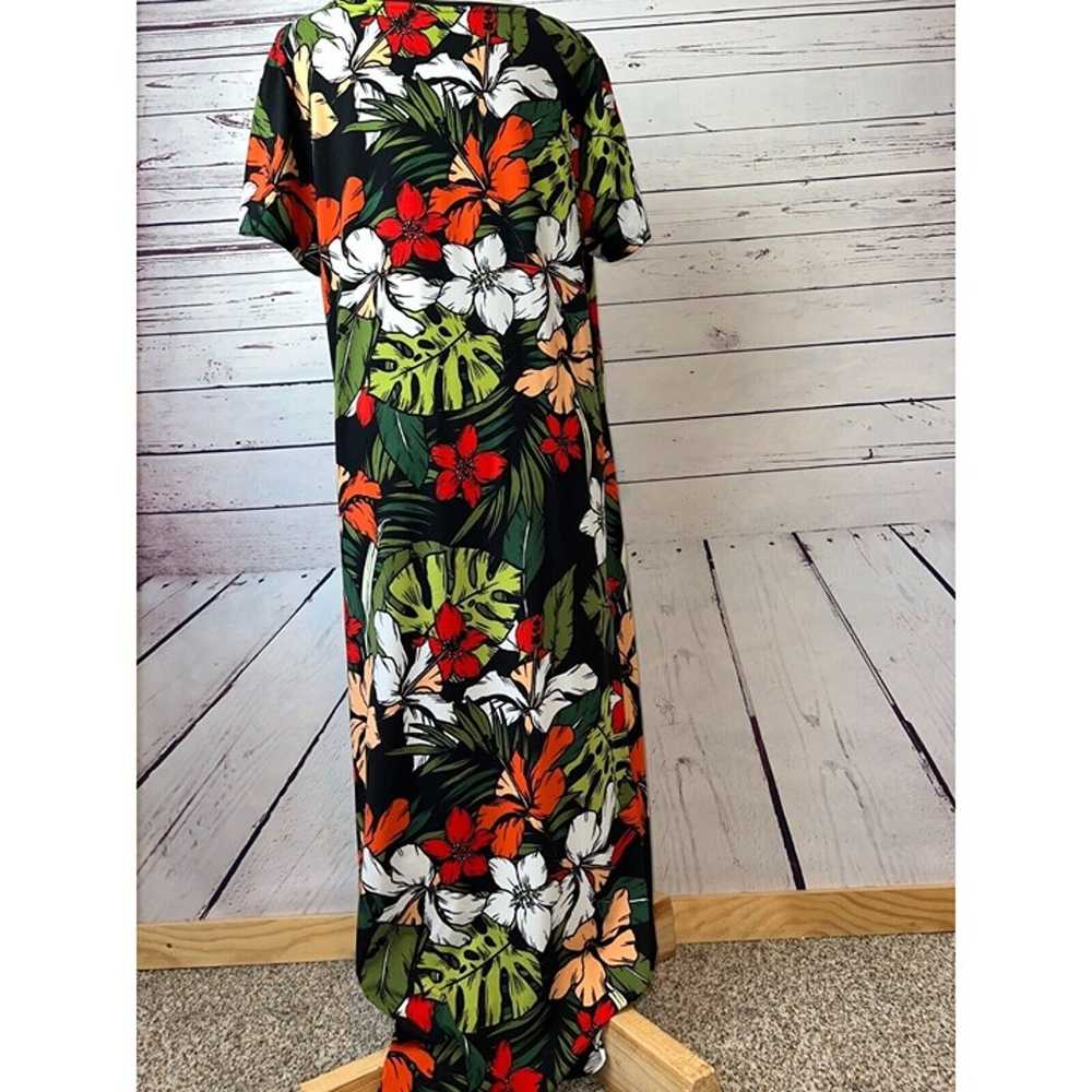 Cuddl Duds Maxi Dress XL Extra Large Floral Hawai… - image 4