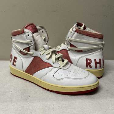 Rhude Rhude Basketball High Red White US10 OG All… - image 1