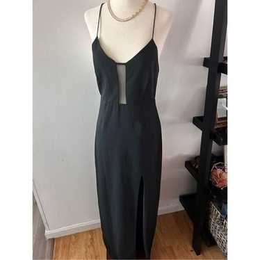 Forever 21 black maxi dress size small cut out fro