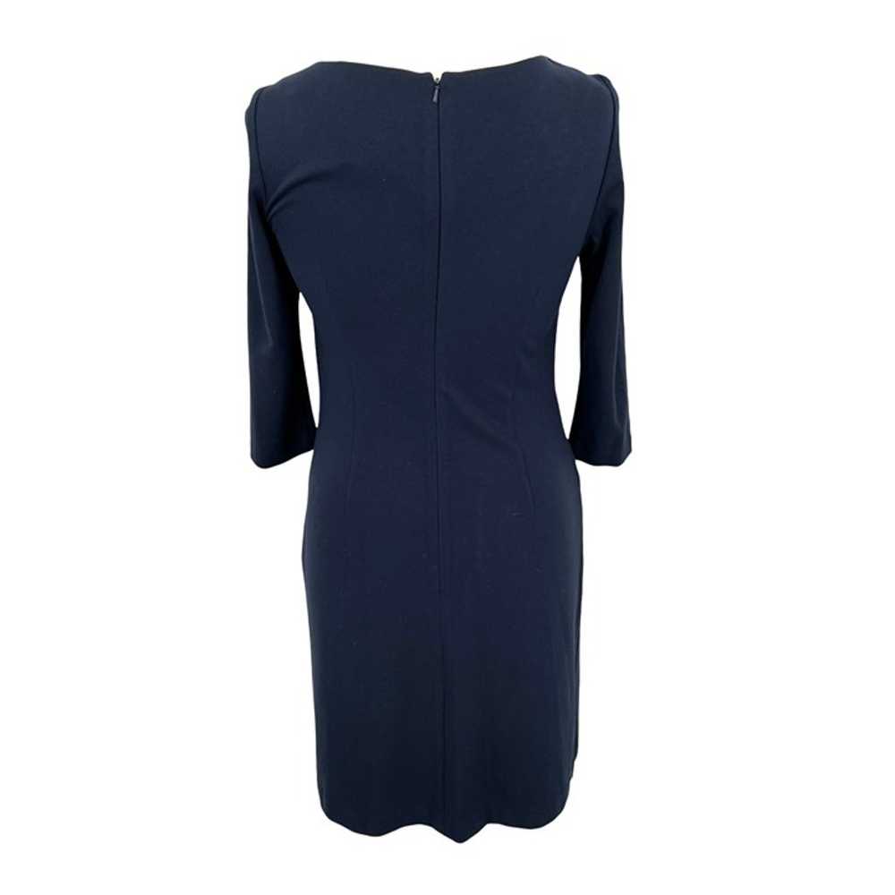 Vince Camuto Classic Sheath Dress 3/4 Sleeve Navy… - image 6