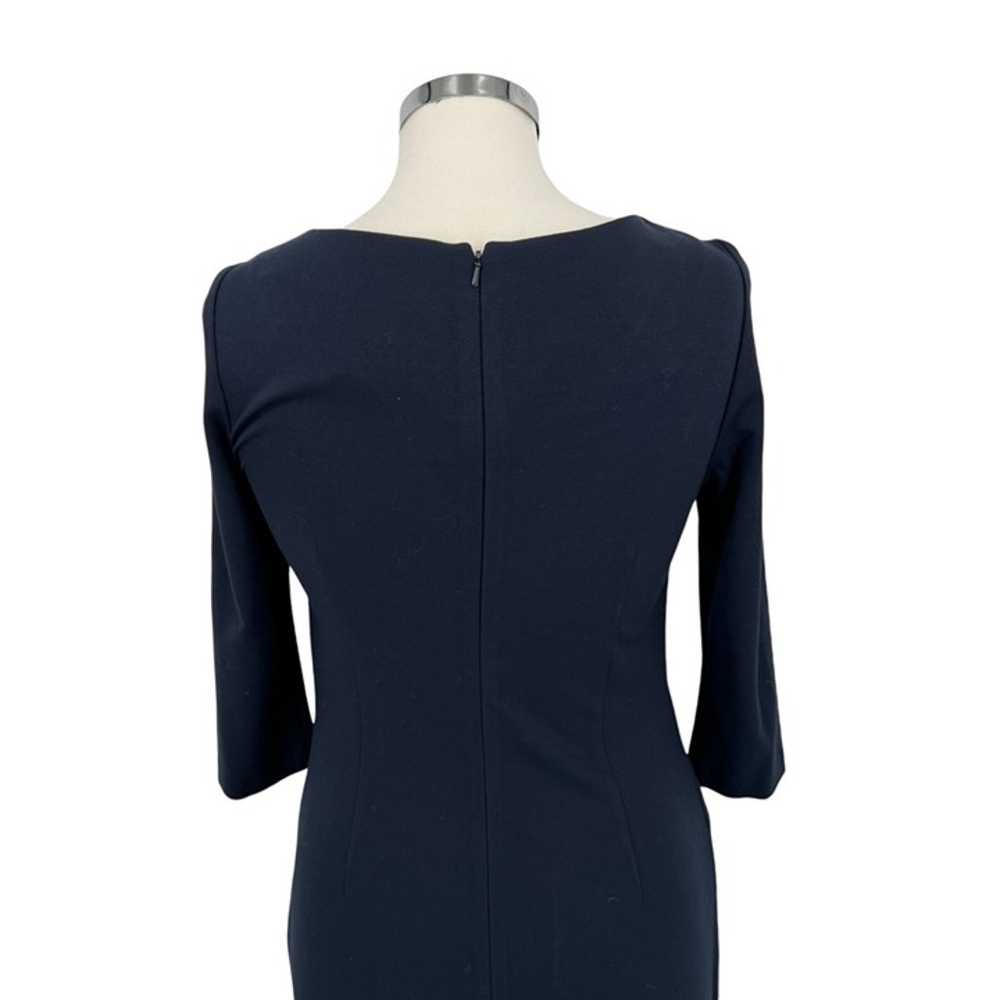 Vince Camuto Classic Sheath Dress 3/4 Sleeve Navy… - image 7