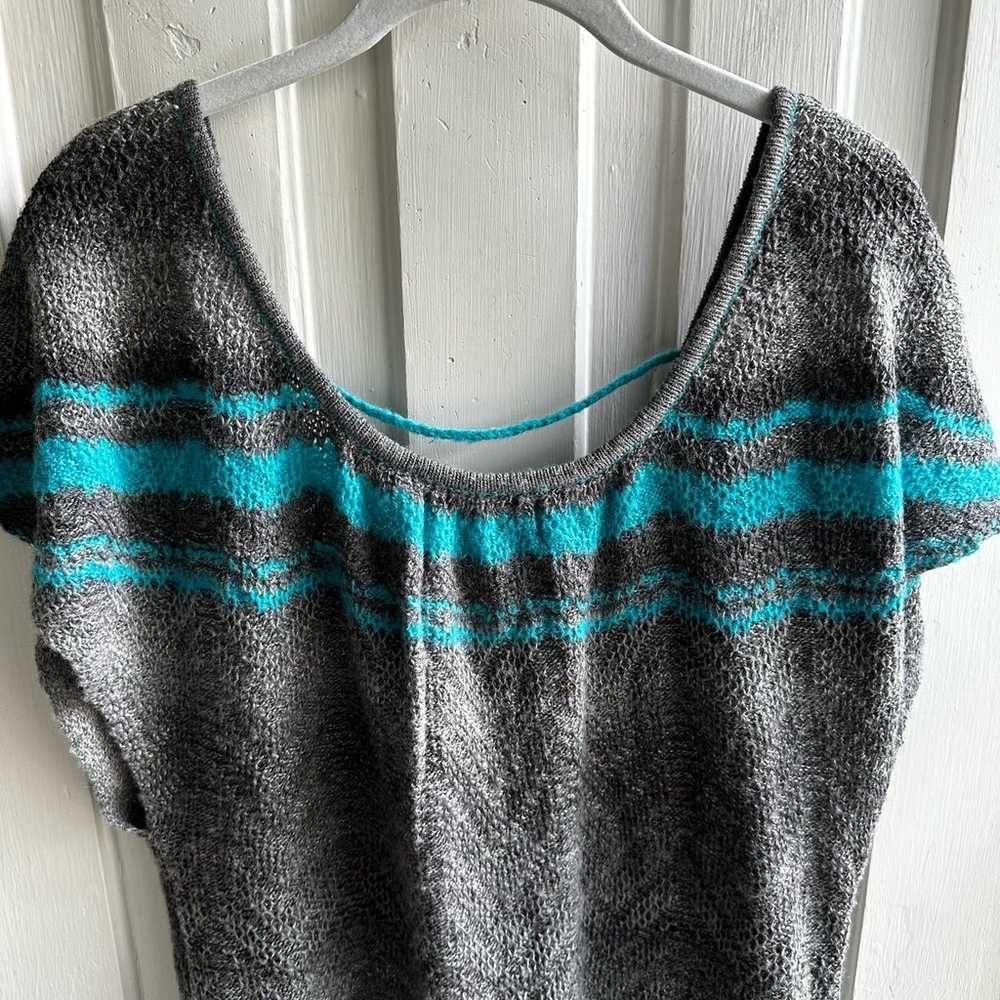 Free People Striped Sweater Dress Wool Mohair - image 3