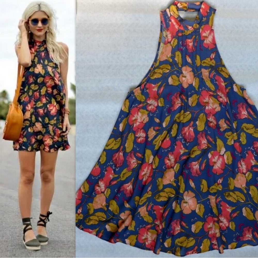 Free People floral halter dress - image 1