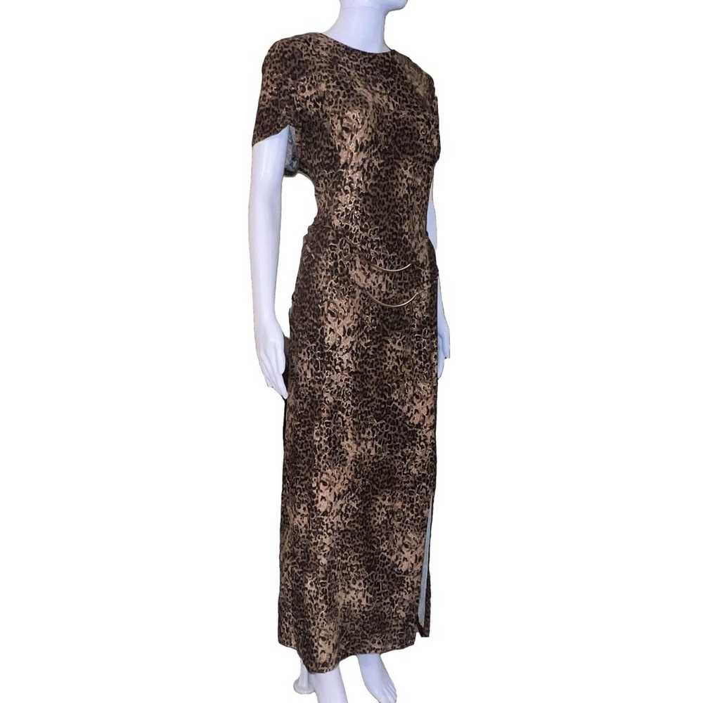 Amanda Lane Women's Dress, 16, Brown and Beige - image 2