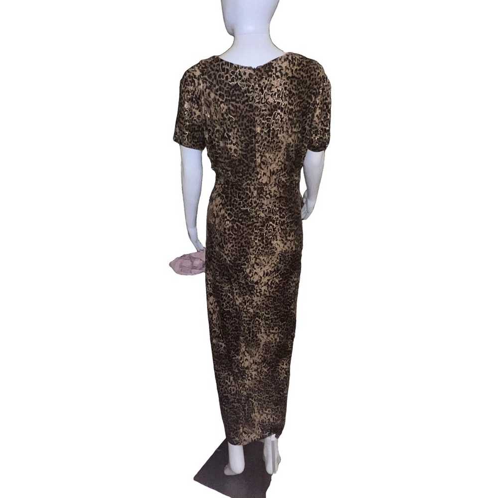 Amanda Lane Women's Dress, 16, Brown and Beige - image 4