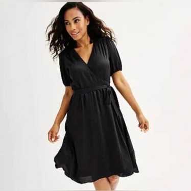 Draper James RSVP black wrap dress - image 1